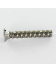 Vis métaux Laiton nickelé Tête fraisée Fendue M3X12 microvis 2