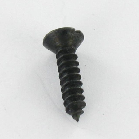 1 x Vis tôle Tête fraisée bombée TFB Fendue 4.8X25 Acier zingué noir