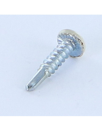 Vis autoperceuse Tête cylindrique bombée TCB Phillips 2.9X13 Filet tôle Acier zingué RAL7032 gris silex