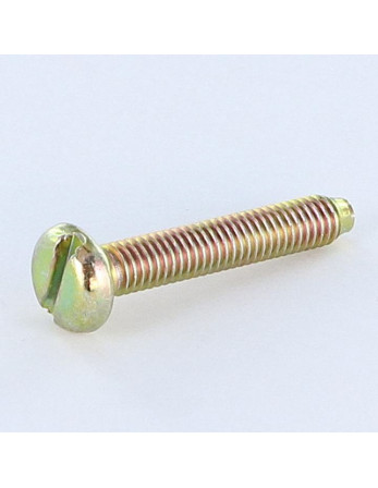 Vis métaux Tête cylindrique large TCL Fendue M6X35 B.P. Bichromaté