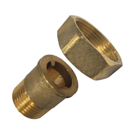 1 x Raccord union plat Mâle/Femelle 20x27 (3/4") X 26x34 (1") Laiton