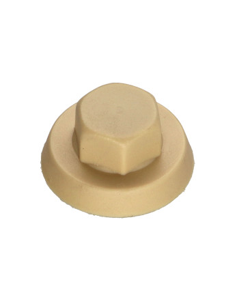 Capuchon Tête hexagonale TH Polyéthylène RAL1001 beige pour vis autoperceuse ou tole de diam 4.8-5.5