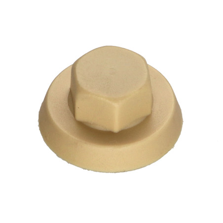 1 x Capuchon Tête hexagonale TH Polyéthylène RAL1001 beige pour vis autoperceuse ou tole de diam 4.8-5.5