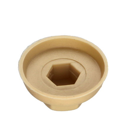 1 x Capuchon Tête hexagonale TH Polyéthylène RAL1001 beige pour vis autoperceuse ou tole de diam 4.8-5.5