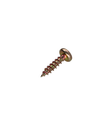 VBA Vis bois agglo Tête ronde TR Pozi N°2 3.5X25 Bichromaté