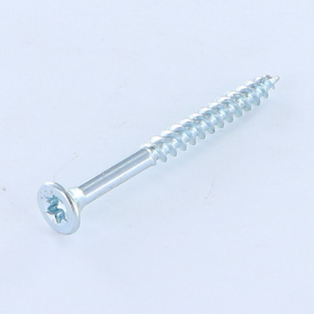 1 x VBA Vis bois agglo Tête fraisée TORX T25 5X120 Filetée sur 70 Acier zingué