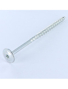 VBA Vis bois agglo Tête disque TORX T40 8X100 Acier zingué
