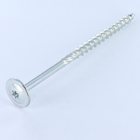 1 x VBA Vis bois agglo Tête disque TORX T40 8X100 Acier zingué