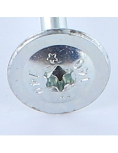 VBA Vis bois agglo Tête disque TORX T40 8X100 Acier zingué 2
