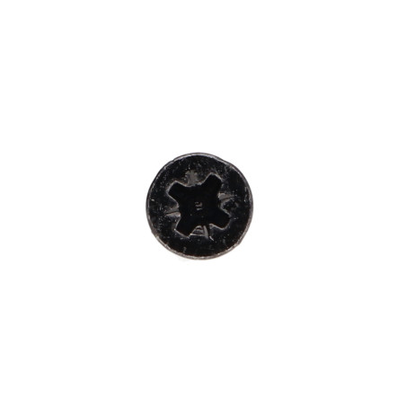 1 x VBA Vis bois agglo Tête fraisée Pozi N°2 3.5X13 Filetage total Acier zingué noir