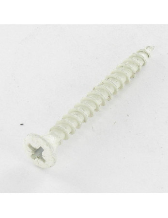 VBA3 Tête fraisée bombée TFB Pozi 4.5X40 Acier zingué Laqué blanc
