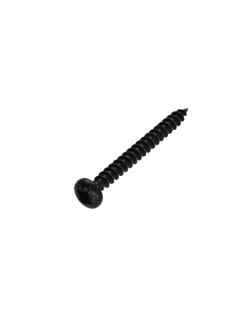 VBA Vis bois agglo Tête ronde TR Pozi N°2 5X30 Acier zingué noir