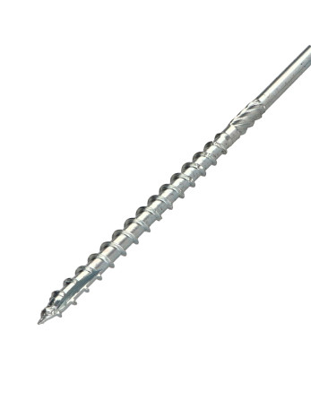 Vis bois TEKOR Tête disque TORX T40 Pointe antifendage type 17 8X320 Filetage partiel Acier zingué