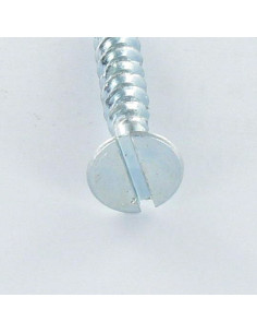 VBA Vis bois agglo Tête fraisée Fendue 3.5X12 Acier zingué 2