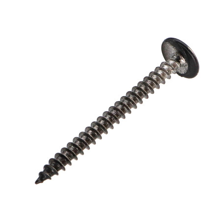 1 x Vis Penture 4.5X50 Filetage total TORX T20 Acier chrome RAL9005 noir foncé 30%