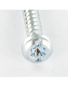 Vis pvc Tête cylindrique TC TORX T25 /FEND 5X12 Filet 30... 2