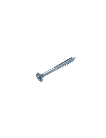 VBA Vis bois agglo Tête fraisée Pozi N°2 5X40 Filetage partiel Acier zingué