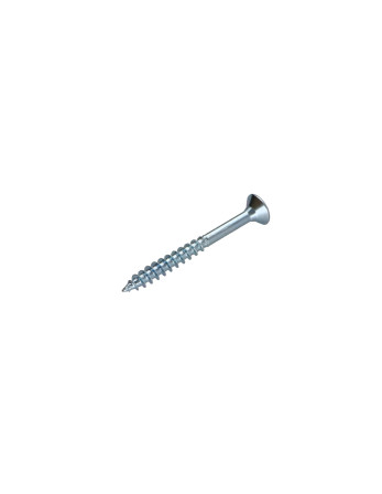 VBA Vis bois agglo Tête fraisée Pozi N°2 5X40 Filetage partiel Acier zingué
