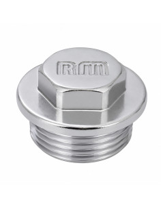 Bouchon mâle Figure 290 26x34 (1") Laiton chrome