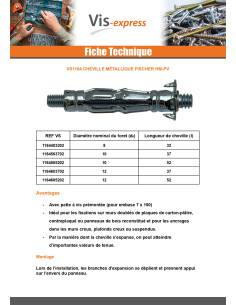 Cheville Métallique Fischer HM-PV 6X37 2