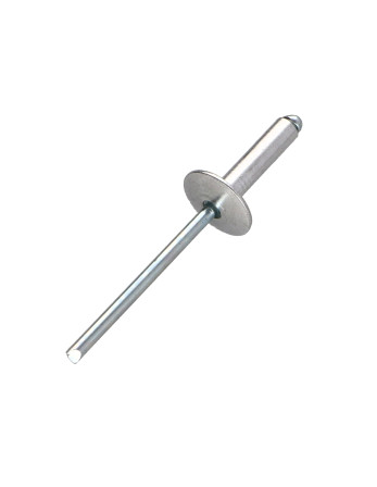 Rivet aveugle Aluminium Tige acier 3.2X6 Epaisseur de serrage 1 à 3 Tête extra large ALX