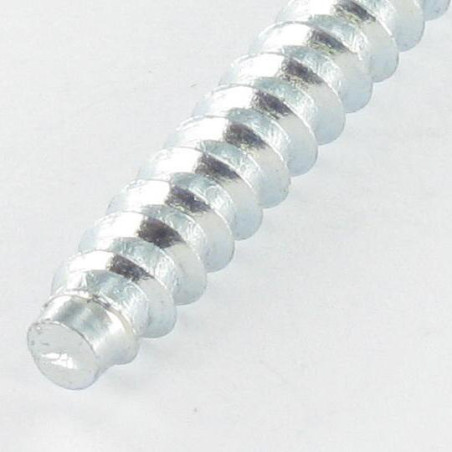 1 x Vis Autotourillonnante TF3 Pozi 7X40 SS Cranté Acier zingué
