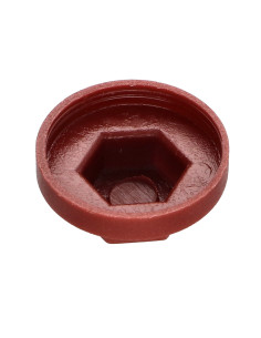 Capuchon Tête hexagonale TH Polyéthylène RAL8012 brun... 2