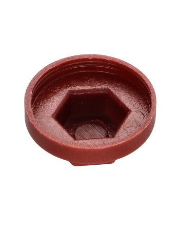 Capuchon Tête hexagonale TH Polyéthylène RAL8012 brun rouge pour vis autoperceuse ou tole de diam 6.3