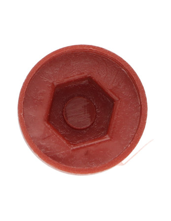 Capuchon Tête hexagonale TH Polyéthylène RAL8012 brun rouge pour vis autoperceuse ou tole de diam 6.3