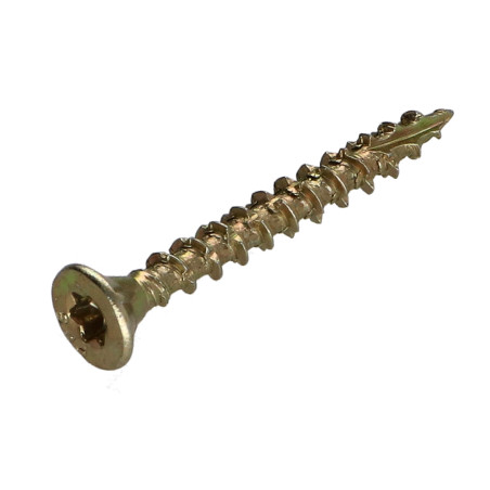 1 x Vis bois TEKOR Tête fraisée Cranté 4X35 Filetage total TORX T20 ZBCR3+ Pointe antifendage type 17