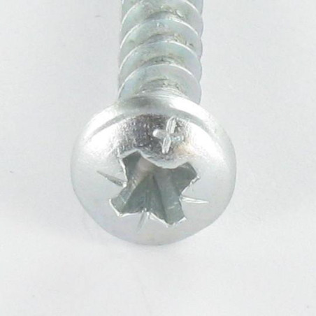 1 x VBA3 Tête ronde TR Pozi 5X50 Acier zingué