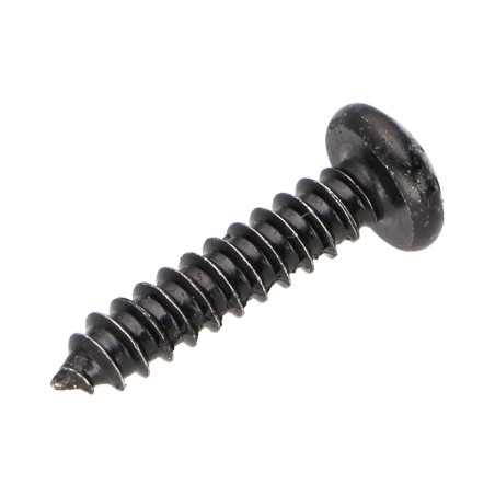 1 x Vis tôle tête cylindrique bombée large Phillips n° 2 4.2X13 Acier zingué noir