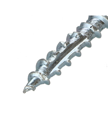 Vis charpente TEKOR Tête fraisée Cranté TORX T25 5X60 Filetée sur 32 Pointe antifendage type 17 Acier zingué