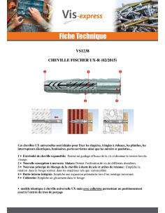 Cheville Fischer UX-R 6X35 2
