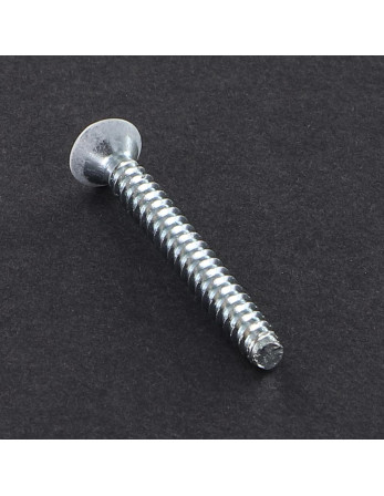 Vis tôle Tête fraisée Pozi 3.5X32 Acier zingué ZG Laqué blanc RAL9016 blanc signalisation Sans pointe