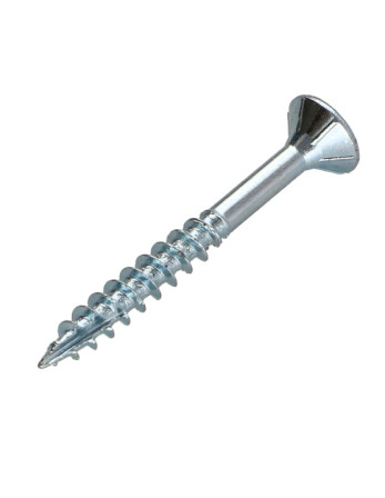 Vis bois TEKOR Tête fraisée Cranté 4X35 Filetée sur 21 TORX T20 Acier zingué Pointe antifendage type 17