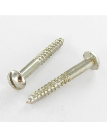 Vis bois Tête ronde TR Fendue 3.5X16 Acier chrome