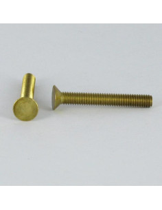 Vis métaux Laiton Tête fraisée Non fendue M4X40