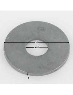 Rondelle Plate M10X27X2 L Forte tenue à la corrosion... 2