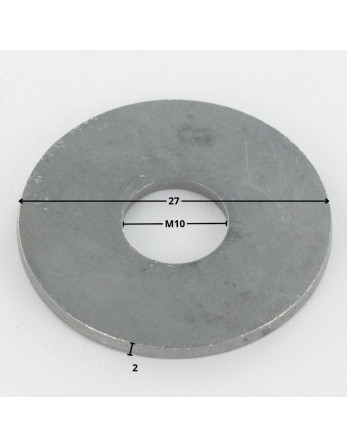 Rondelle Plate M10X27X2 L Forte tenue à la corrosion Acier galvanisé à chaud