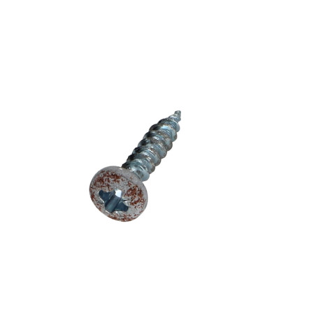 1 x VBA Vis bois agglo Tête ronde TR Pozi N°2 4X20 Acier zingué Rouille
