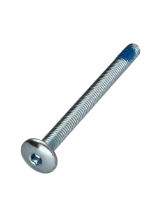 Vis Poelier M6X70 Clé de 4 HC4 Acier zingué Frein filet