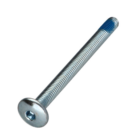 1 x Vis Poelier M6X70 Clé de 4 HC4 Acier zingué Frein filet