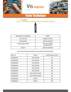 CARTOUCHE De 410 ML RESINE POLYESTER 2