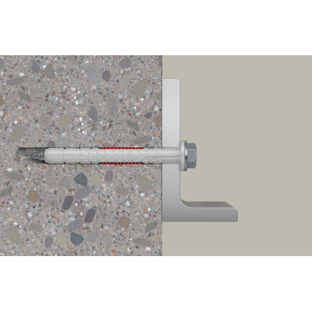 1 x Cheville DUOXPANF Tête hexagonale TH 10X140 Fischer FUS Acier zingué