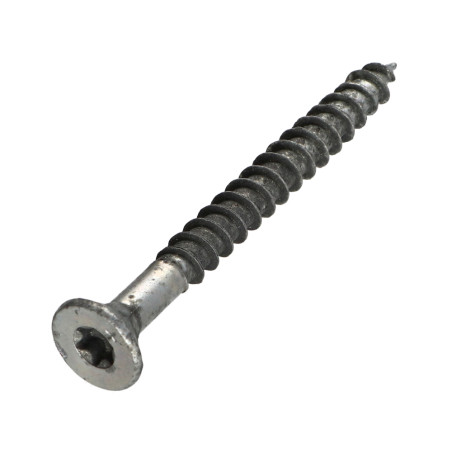 1 x VBA3 Tête fraisée Cranté 8X80 Filetée sur 64 TORX T40 Acier zingué