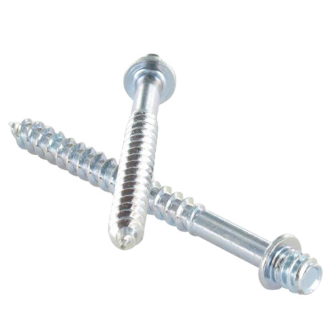 1 x PATTES à Vis bois Acier zingué 7X30