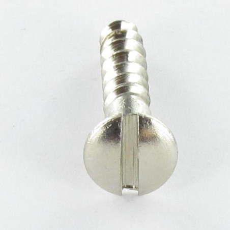 1 x Vis bois Laiton chrome Tête fraisée bombée TFB Fendue 5X40