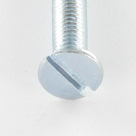 1 x Vis métaux Tête fraisée Fendue M8X80 Acier zingué