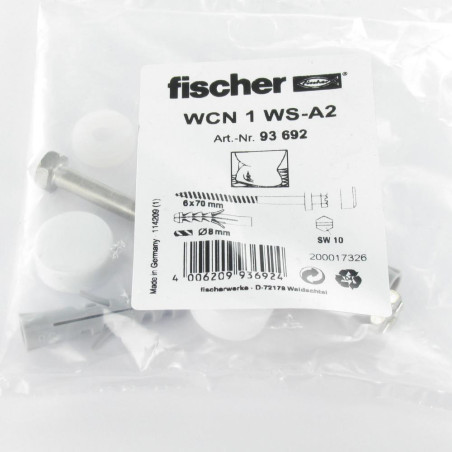 1 x KIT Fixation WC Vis Laiton 6X70 Fischer